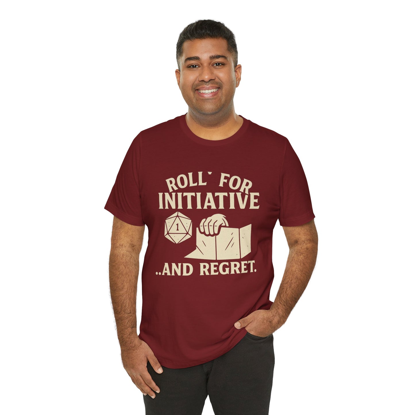 Roll for Initiative & Regret, Gamer Tee, D&D Shirt, RPG Gift, Geeky Apparel