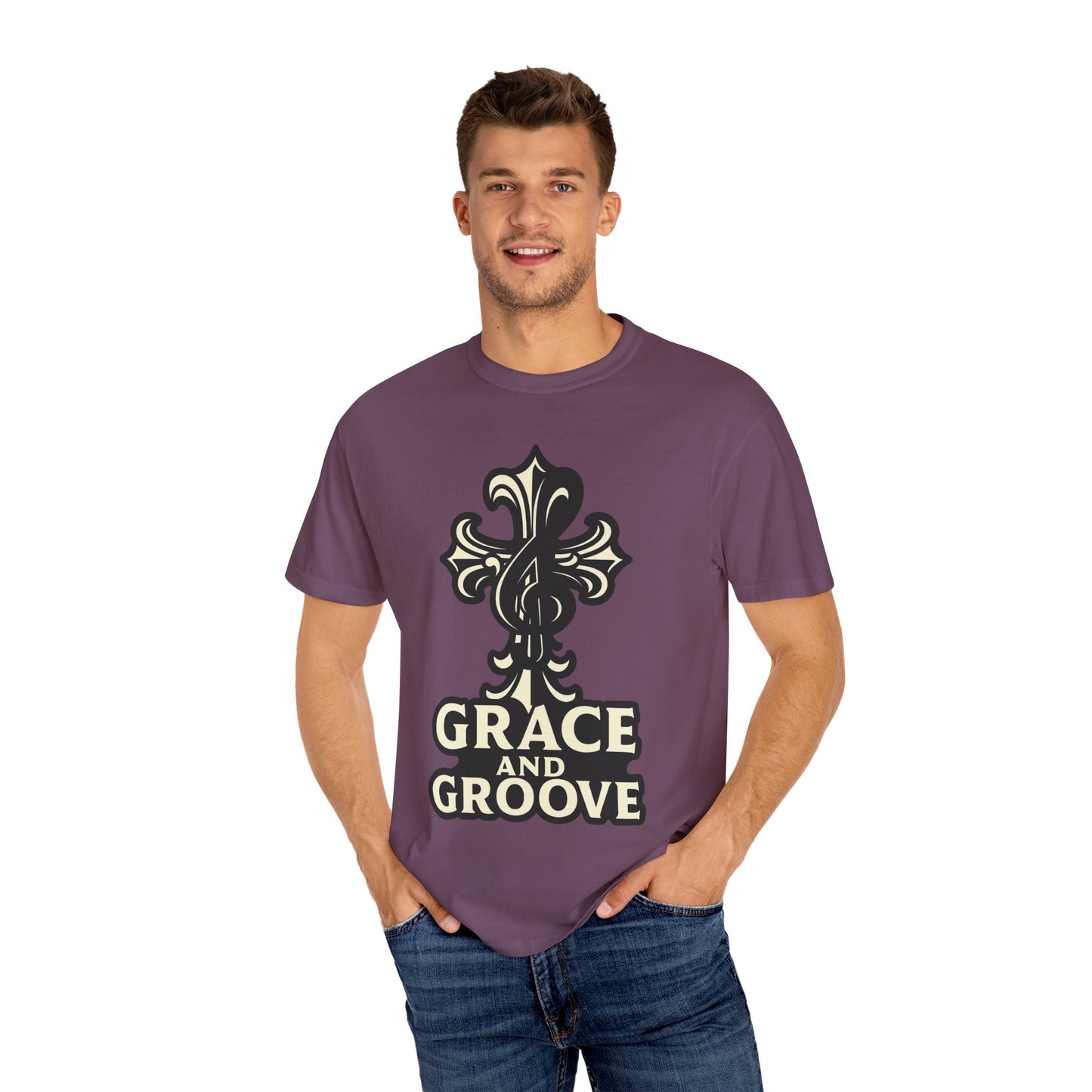 Unisex Vintage Graphic T-Shirt | Grace and Groove Design, Casual Wear, Music Lover Gift, Everyday Tee, Cool Summer Shirt