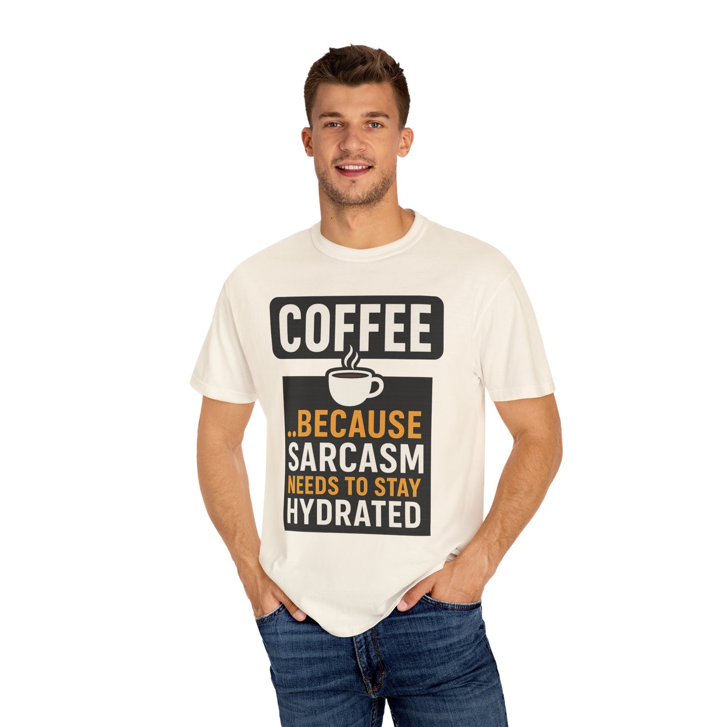 Coffee Sarcasm T-Shirt for Humor Lovers, Unisex Tee, Gift for Coffee Enthusiasts, Funny Quote Shirt, Casual Apparel, Perfect for Birthdays
