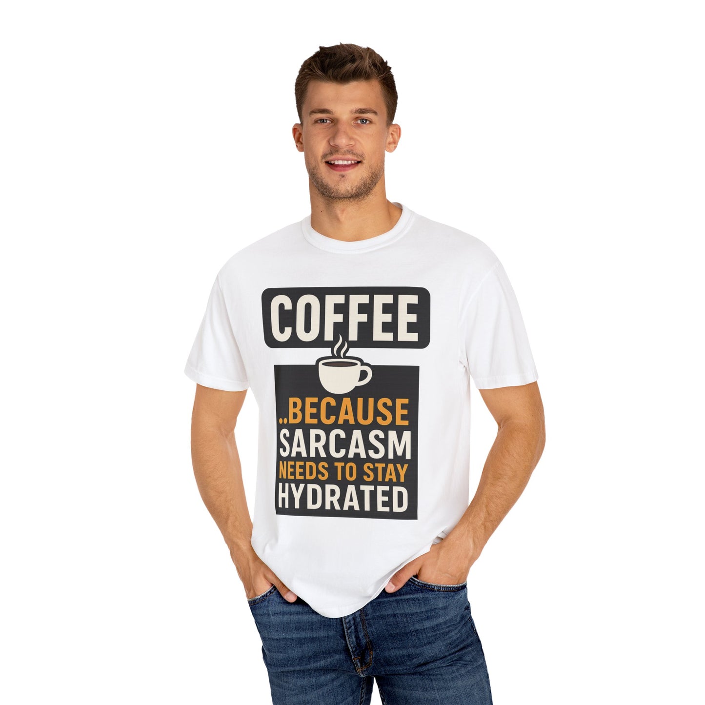 Coffee Sarcasm T-Shirt for Humor Lovers, Unisex Tee, Gift for Coffee Enthusiasts, Funny Quote Shirt, Casual Apparel, Perfect for Birthdays