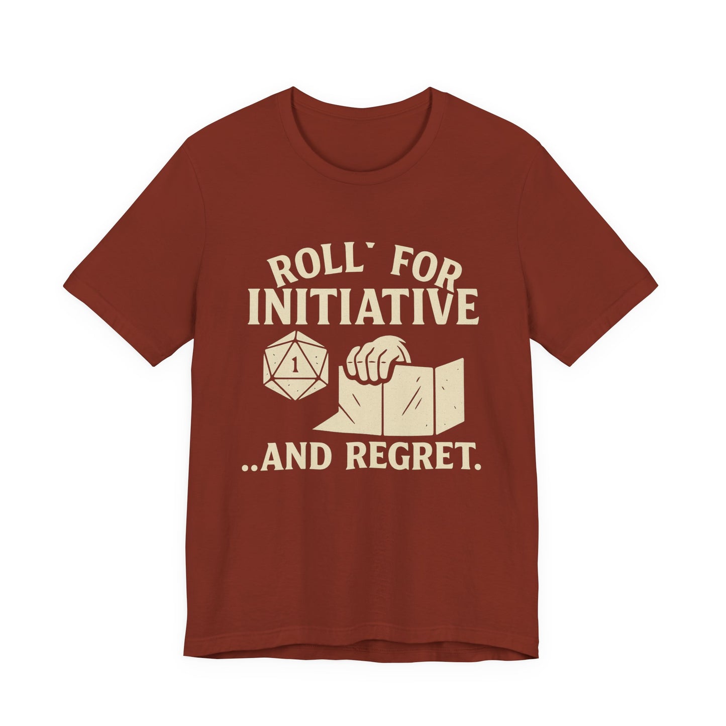 Roll for Initiative & Regret, Gamer Tee, D&D Shirt, RPG Gift, Geeky Apparel