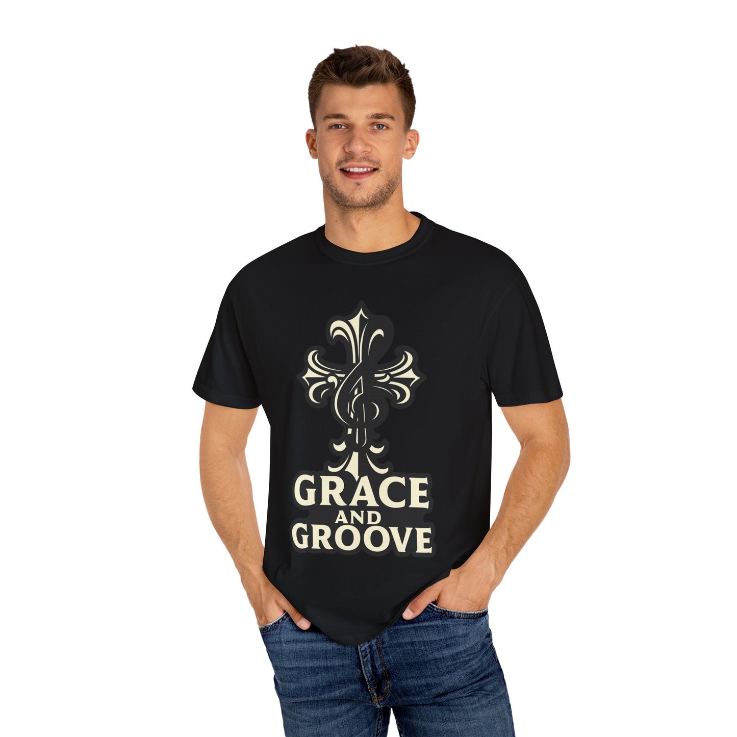 Unisex Vintage Graphic T-Shirt | Grace and Groove Design, Casual Wear, Music Lover Gift, Everyday Tee, Cool Summer Shirt